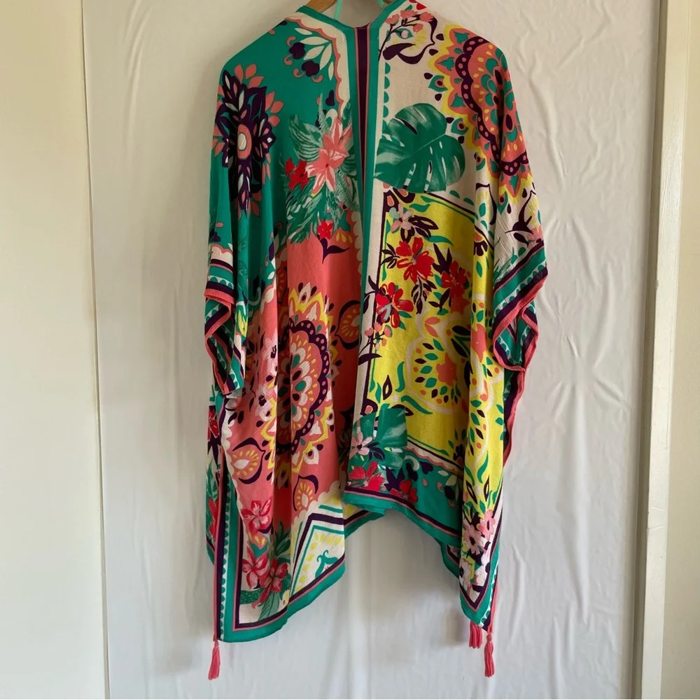 Nine West Floral Kimono OS
